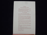 1952 SAMBA AMERICAN THREE DECK CANASTA W/RULES SOFTCOVER-94 SCORESHEETS - J 9633