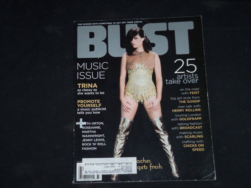 2006 FEBRUARY/MARCH BUST MAGAZINE - PEACHES COVER - MUSIC ISSUE - B 391