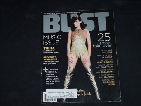 2006 FEBRUARY/MARCH BUST MAGAZINE - PEACHES COVER - MUSIC ISSUE - B 391