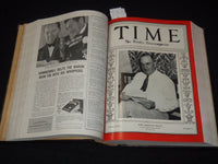 1937 JAN-MAR TIME MAGAZINE BOUND VOLUME - GREAT COVERS - NICE ADS - KD 3806N