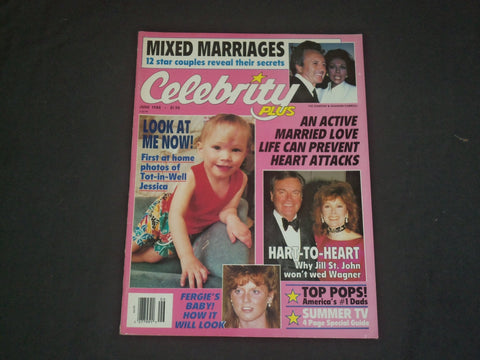 1988 JUNE CELEBRITY PLUS MAGAZINE - ROBERT WAGNER, JILL ST. JOHN COVER - B 1009