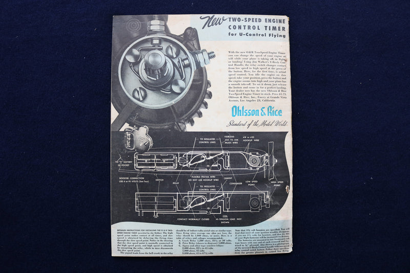 1947 FEBRUARY MODEL AIRPLANE NEWS MAGAZINE - SUPERMARIN E. 10/44 COVER - E 11478
