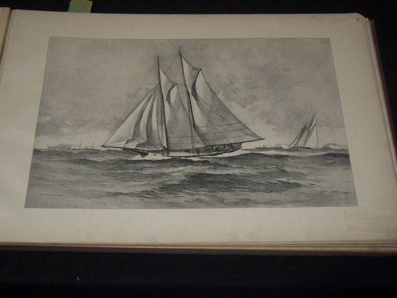 1899 THE CUP RACES FOLIO VOLUME BY L. A. SHAFER - RARE - NICE PHOTOS - Z 259
