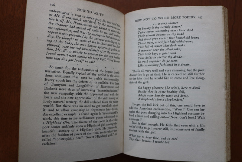 1943 HOW TO WRITE HARDCOVER BOOK BY STEPHEN LEACOCK - KD 9601