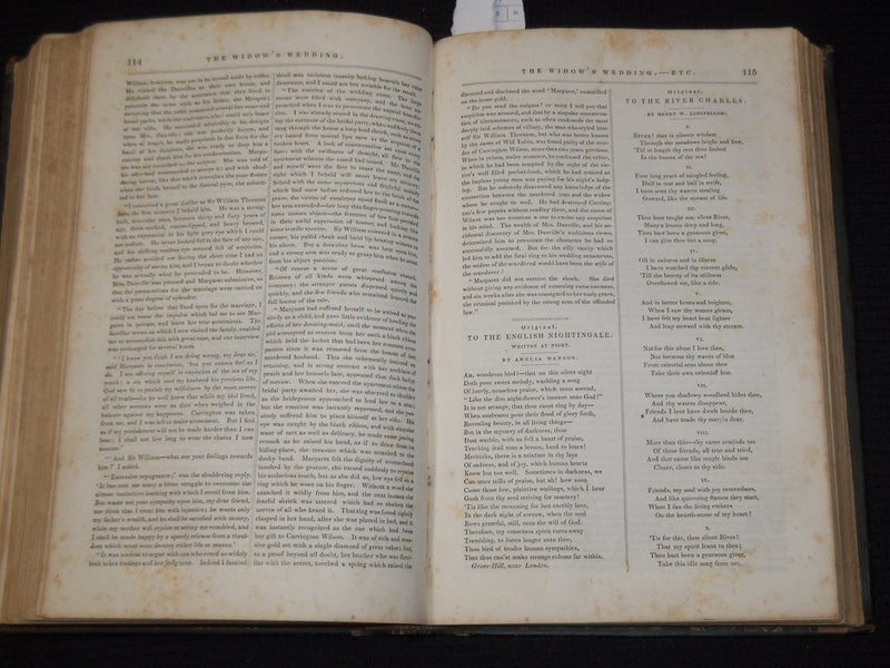 1841 MAY-1842 APRIL THE LADIES' COMPANION MAGAZINE BOUND VOLUME - KD 703Q