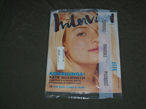 2002 JULY INTERVIEW MAGAZINE - KATE BOSWORTH COVER - B 4457