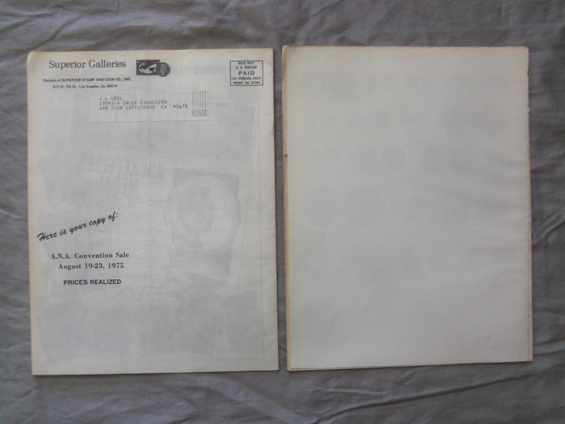 1975 SUPERIOR STAMP AND COIN CO. AUCTION CATALOG - K 264