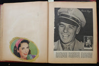 1940'S MOVIE STARS SCRAPBOOK - LANA TURNER - GREER GARSON - E 24933