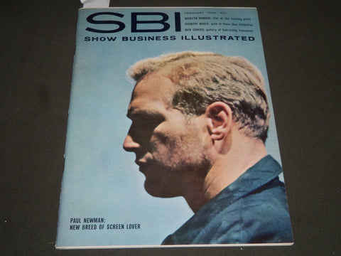 1962 FEBRUARY SBI SHOW BUSINESS ILLUSTRATED MAGAZINE - PAUL NEWMAN - ST 4978