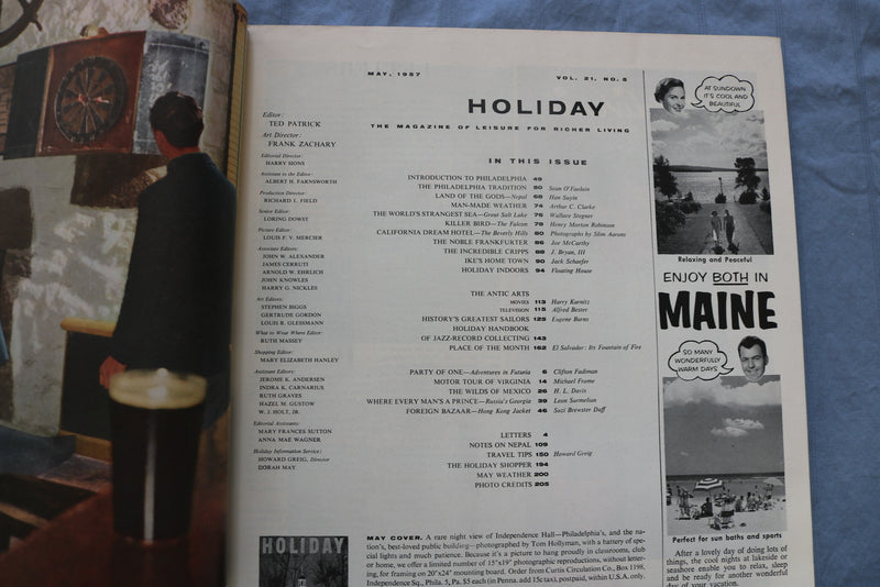 1957 MAY HOLIDAY MAGAZINE - PHILADELPHIA - SP 4786O