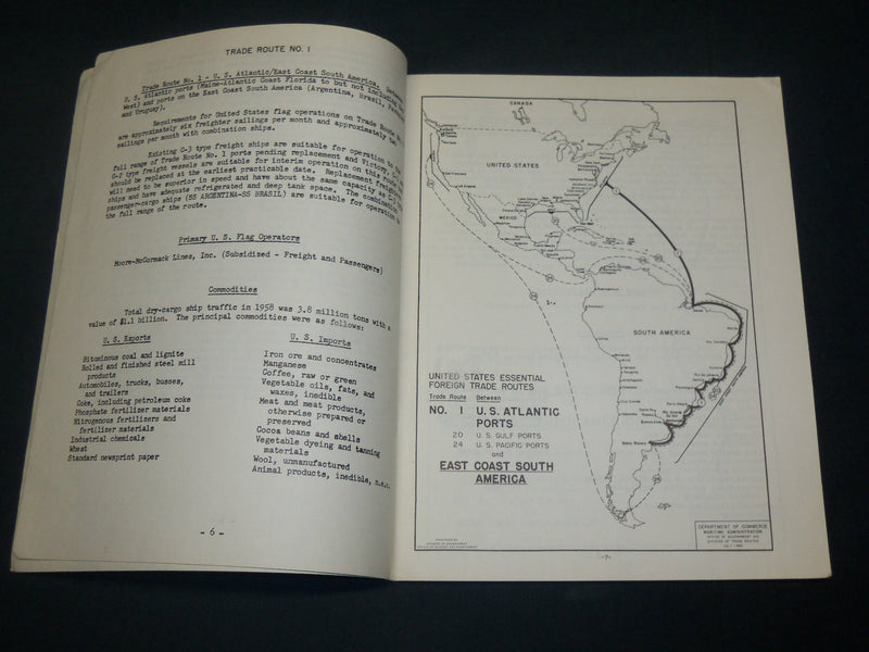 1960-1963 U. S. DEPT COMMERCE MARITIME ADMINISTRATION REPORTS LOT OF 5 - O 2751