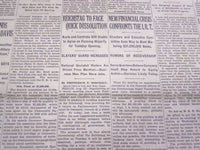 1932 AUGUST 26 NEW YORK TIMES - REICHSTAG TO FACE DISSOLUTION - NT 4079