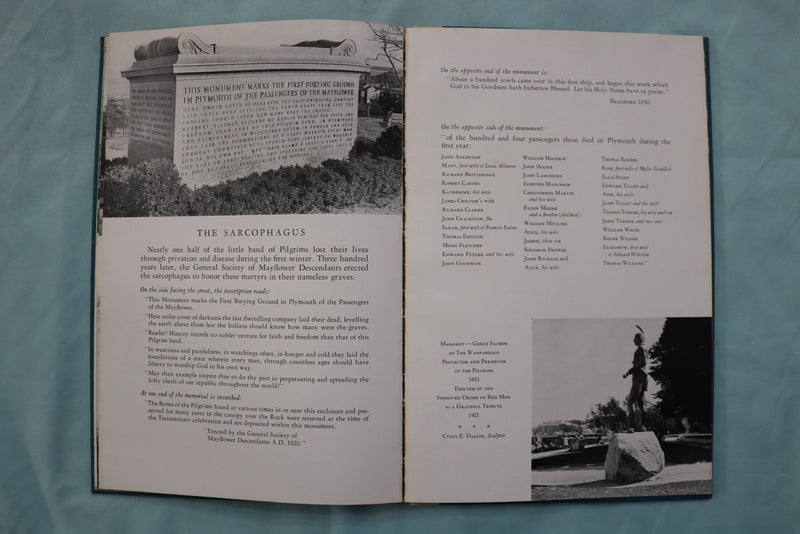 1953 PLYMOUTH YESTERDAY & TODAY 1803-1953 HARDCOVER BOOK- PLYMOUTH, MA - K 3333