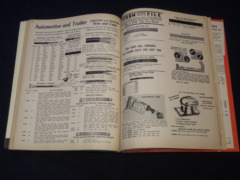 1952 SPRING & SUMMER C. M. HOOF CO. WHOLESALE CATALOG - J 7596