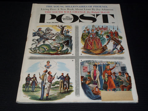 1961 SEPTEMBER 30 THE SATURDAY EVENING POST MAGAZINE - NICE COVER - E 5879
