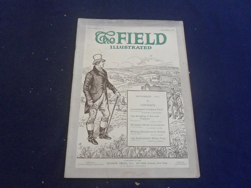 1923 DECEMBER THE FIELD ILLUSTRATED MAGAZINE - B 4164F