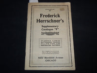 1920'S FREDERICK HERRSCHNER'S SUPPLEMENTARY CATALOG - CHICAGO - J 9155