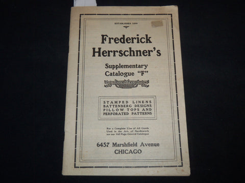 1920'S FREDERICK HERRSCHNER'S SUPPLEMENTARY CATALOG - CHICAGO - J 9155