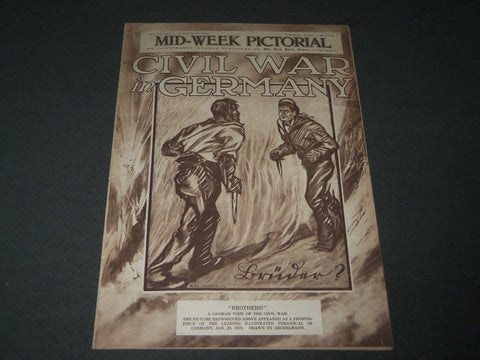 1919 MARCH 27 MID-WEEK PICTORIAL MAGAZINE SECTION -CIVIL WAR IN GERMANY- NP 2854
