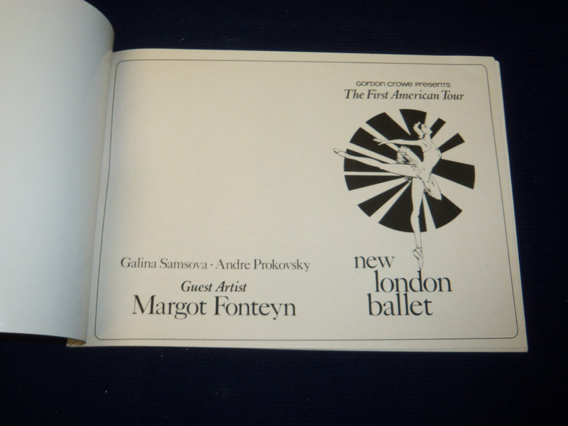 1973-1974 NEW LONDON BALLET FIRST AMERICAN TOUR PROGRAM - FONTEYN - J 5123
