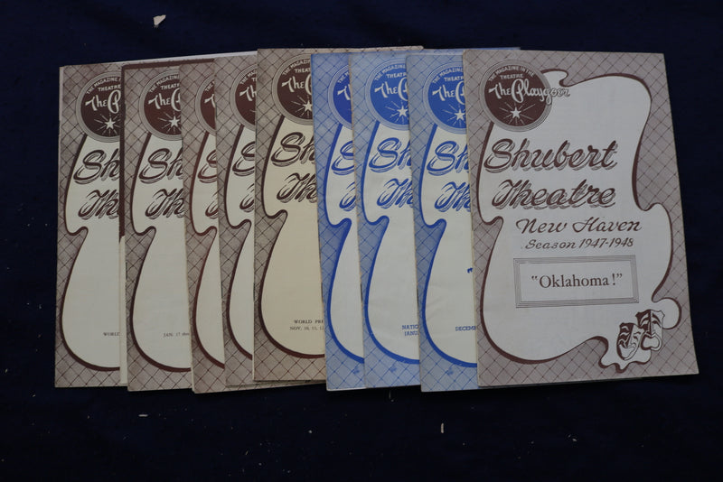 1947-1961 SHUBERT THEATRE PROGRAMS - LOT OF 9 - NEW HAVEN, CT - K 760