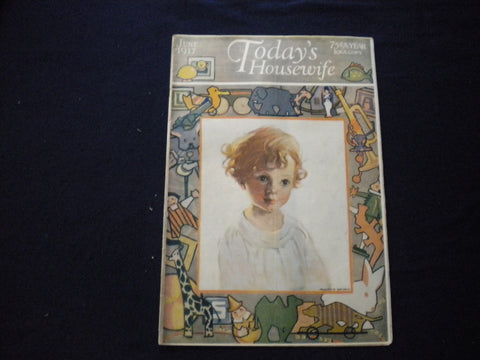 1917 JUNE TODAY'S MAGAZINE - ILLUSTRATED COVER, STORIES - COCA-COLA AD - B 2875Y