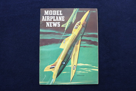 1954 FEBRUARY MODEL AIRPLANE NEWS MAGAZINE - SUPERMARINE SWIFT COVER - E 11507