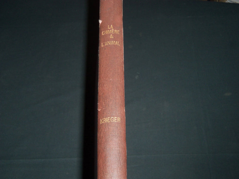 1925 LA CHEMERE & L'ANIMAL VOLUME BY B. KRIEGER - FRENCH - GREAT PLATES - Z 63