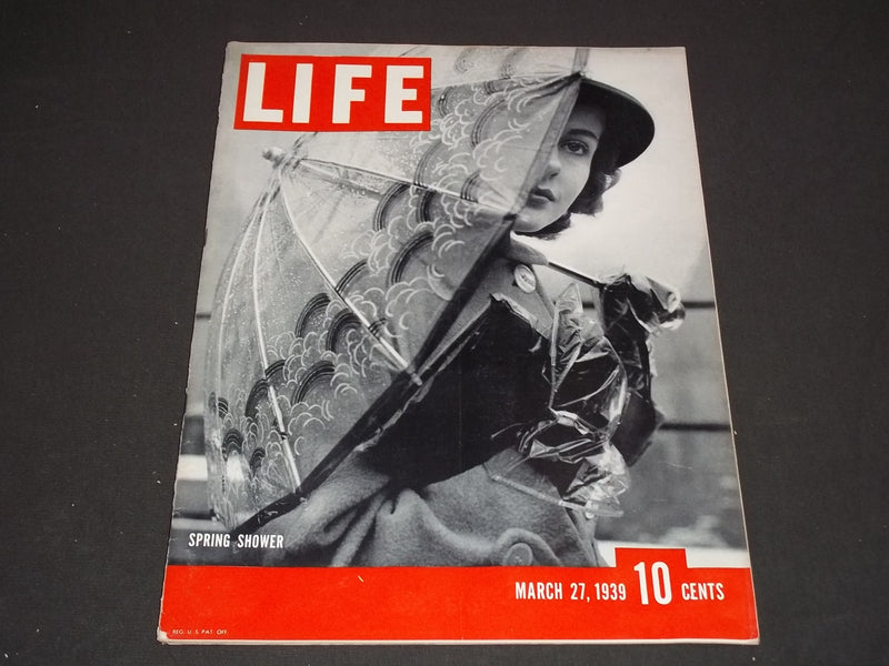 1939 MARCH 27 LIFE MAGAZINE - SPRING SHOWER COVER - L 123