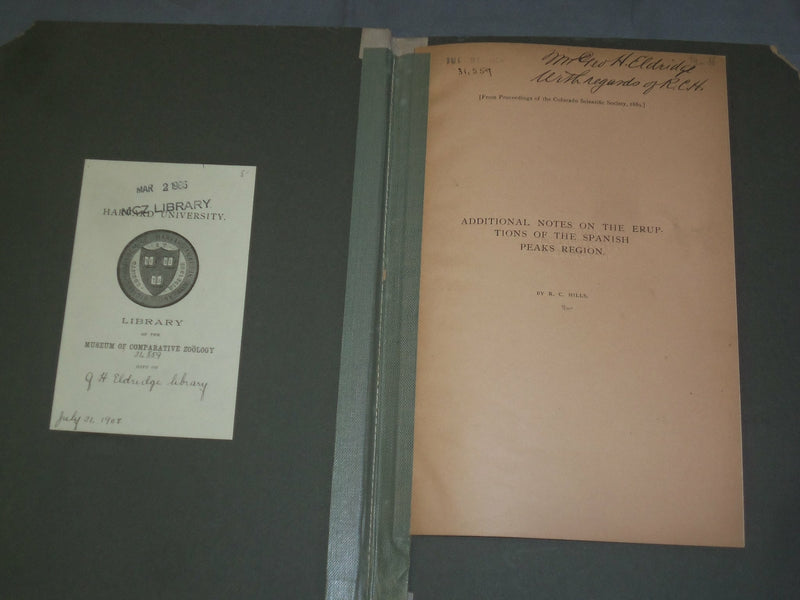 1889 ADDITIONAL NOTES ON THE ERUPTIONS OF THE SPANISH PEAKS REGION - J 4897