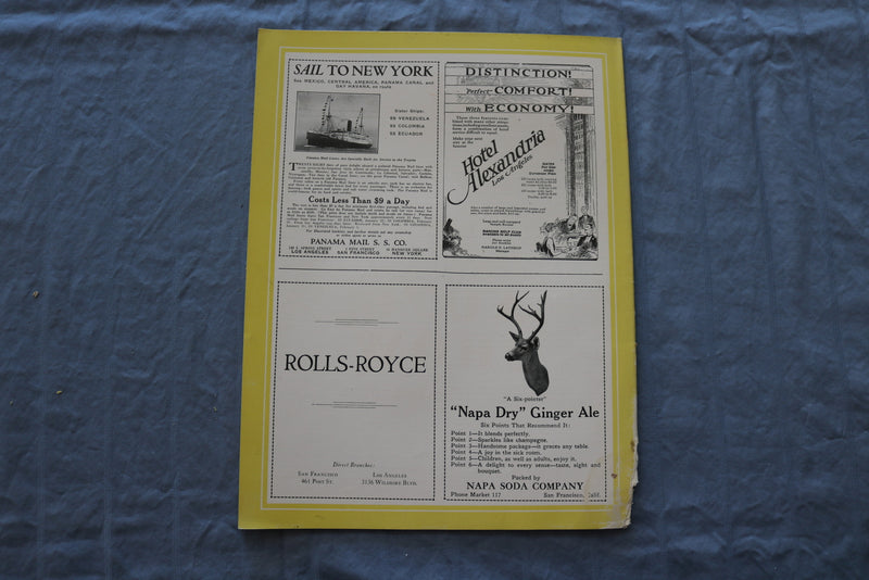 1927 JAN 22 SAN FRANCISCO NEWS LETTER MAGAZINE - PACIFIC AUTO SHOW - ST 5509I