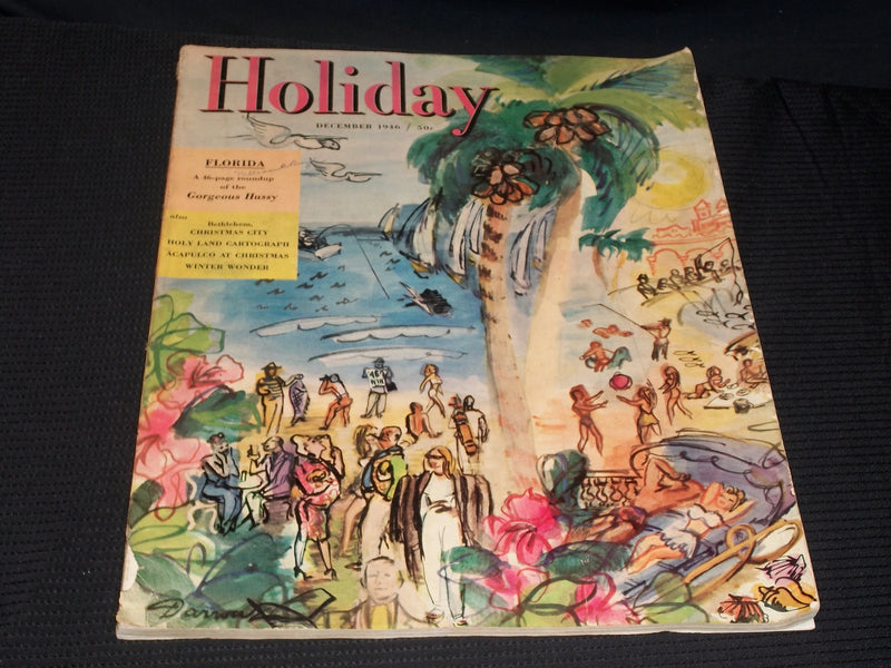 1946 DECEMBER HOLIDAY MAGAZINE - FLORIDA NICE FRONT COVER - E 1228