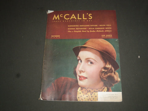 1938 OCTOBER MCCALL'S MAGAZINE - NICE COVER, STORIES & ADS - SP 6773