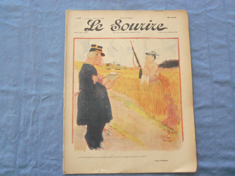 1902 JAN 18 LE SOURIRE MAGAZINE - ILLUSTRATED COMEDY - FRENCH TEXT - SP 4864U