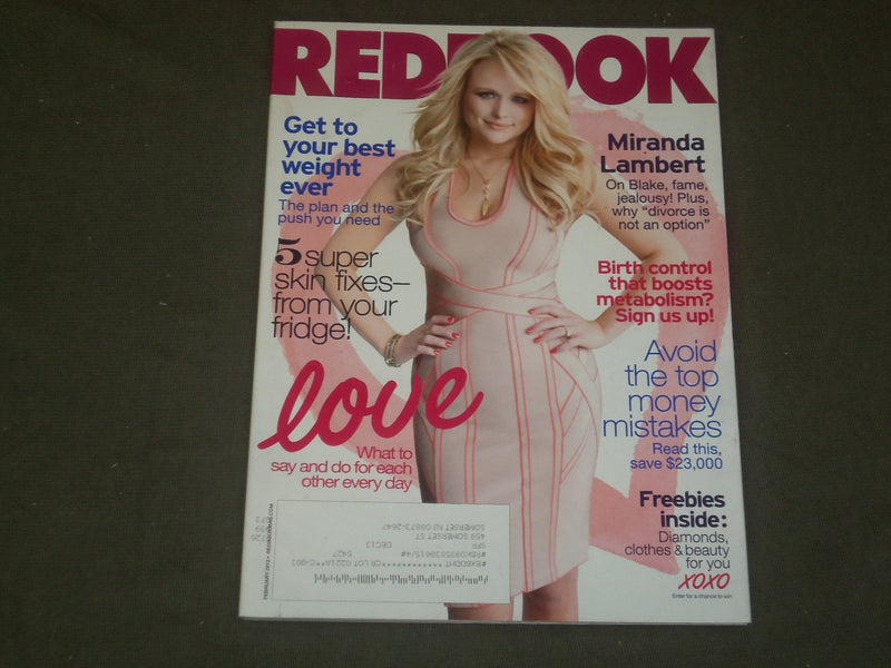 2013 FEBRUARY REDBOOK MAGAZINE - MIRANDA LAMBERT COVER - B 1578