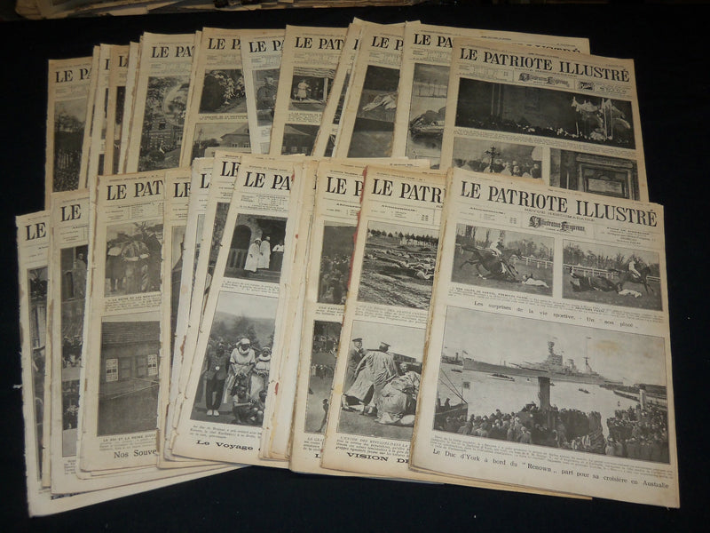 1920 -1928 LE PATRIOTE ILLUSTRE FRENCH MAGAZINE LOT OF 48 ISSUES - O 2754A
