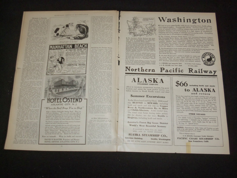 1913 MAY 31 HARPER'S WEEKLY MAGAZINE - INDUSTRIAL SERIES: WASHINGTON - ST 6390