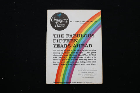 1961 JANUARY CHANGING TIMES MAGAZINE - FABULOUS 15 YEARS AHEAD COVER - E 10903