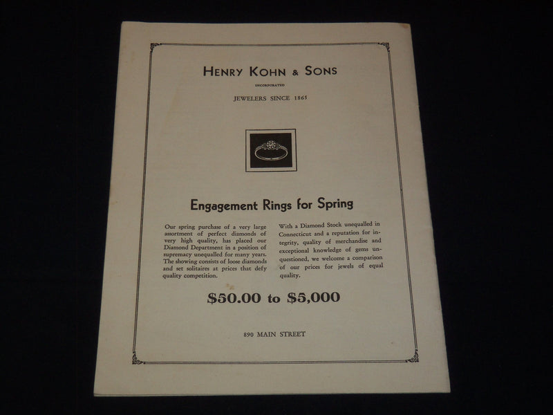 1936 HARTFORD ORATORIO SOCIETY SAMSON AND DELILAH PROGRAM - SAINT-SAENS - K 2053