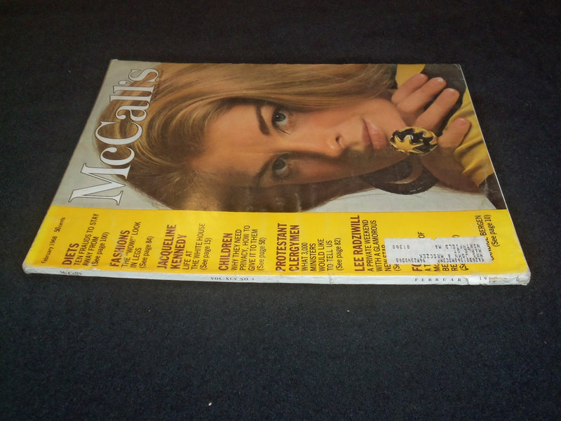 1968 FEBRUARY MCCALL'S MAGAZINE - CANDICE BERGEN COVER, STORIES & ADS - ST 6332