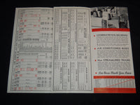 1939 APRIL COORDINATED RAIL BUS TIME TABLE FOR CALIFORNIA - J 9074
