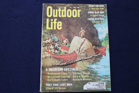 1964 JUNE OUTDOOR LIFE MAGAZINE - FISHING, HUNTING, CAMPING - E 9081