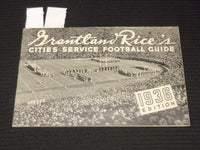 1936 GRANTLAND RICE'S CITIES SERVICE FOOTBALL GUIDE - SOFTCOVER - K 640