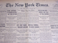 1922 MAY 26 NEW YORK TIMES - RUTH IN ROW WITH UMPIRE AND FAN - NT 6937