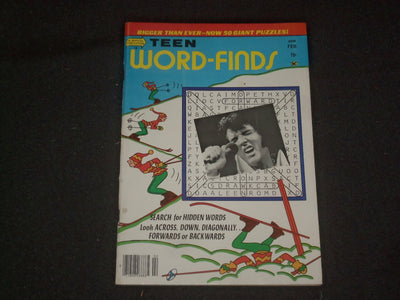 1978 FEBRUARY TEEN WORD-FINDS MAGAZINE - ELVIS PRESLEY COVER - PUZZLES - ST 6324