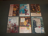 1938-39 HARPER'S MONTHLY MAGAZINE - LOT OF 12- STORIES & ILLUSTRATIONS- WR 1000B