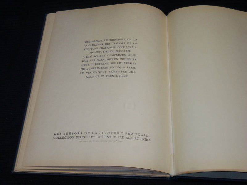 1939 MONET SISLEY PISSARRO BOOK BY PIERRE FRANCASTEL - FRENCH - PRINTS - R 732P