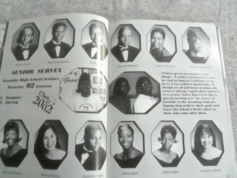 2002 MIRROR EASTSIDE HIGH SCHOOL YEARBOOK - PATTERSON, NEW JERSEY- YB 2788