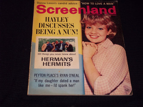 1965 DECEMBER SCREENLAND PLUS TV LAND MAGAZINE - HAYLEY MILLS - E 13545
