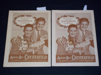 1947 PLAYBILL PROGRAMS LOT OF 2 - STAN MUSIAL & TED WILLIAMS BC'S - J 5580